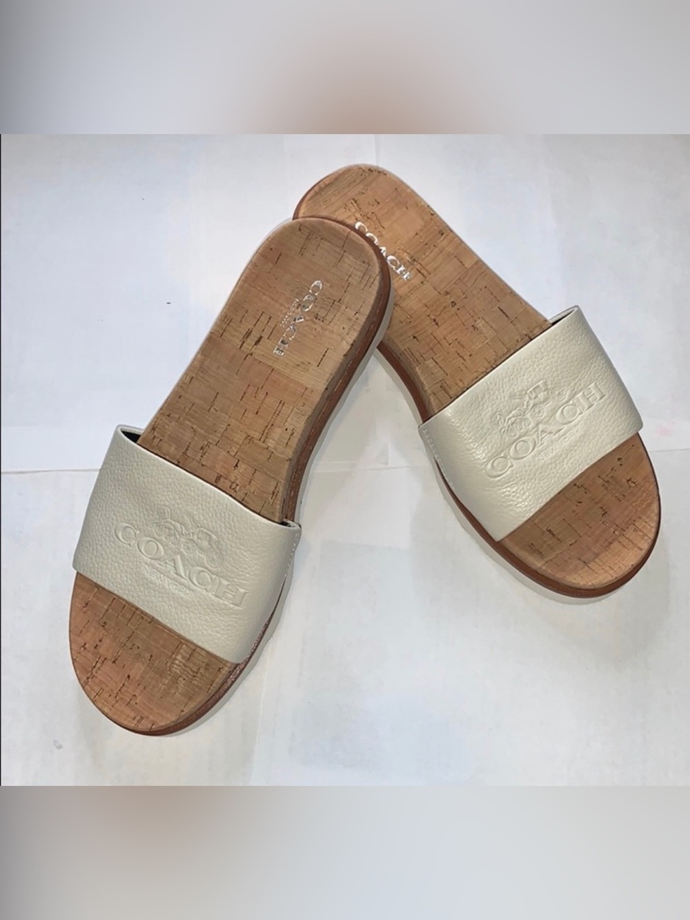 Coach Spruce Leather Slide Sandal